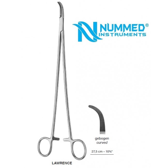 Lawrence Forceps, Curved, 27.5 cm
